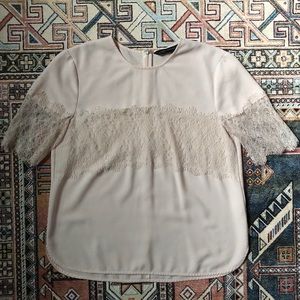 Zara Lace Detail Blouse